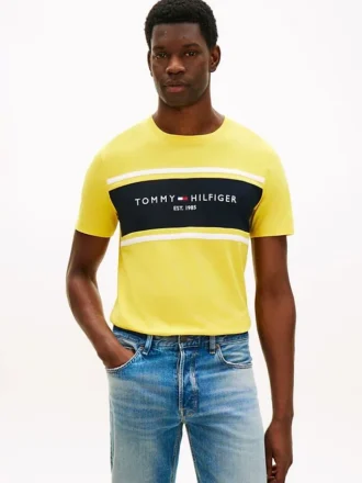 Hilfiger Block Stripe Logo T-paita