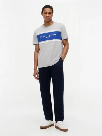 Hilfiger Block Stripe Logo T-paita
