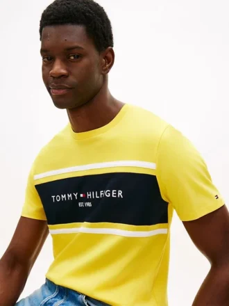 Hilfiger Block Stripe Logo T-paita