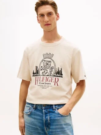 Hilfiger Crest Graphic Slub T-paita