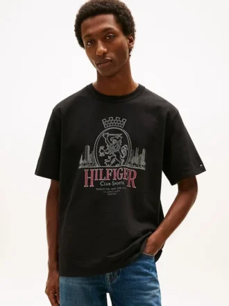 Hilfiger Crest Graphic Slub T-paita