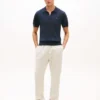 Hilfiger Crest -logolla varustetut melange-housut Hilfiger Crest -logolla varustetut melange-housut