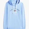 Hilfiger Logo Pique Sleep Hoodie