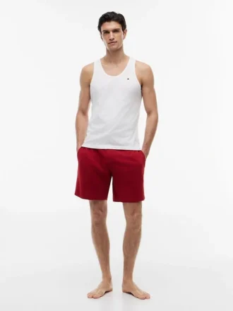 Hilfiger-logolla varustetut vetoketjulliset yöshortsit Hilfiger-logolla varustetut vetoketjulliset yöshortsit