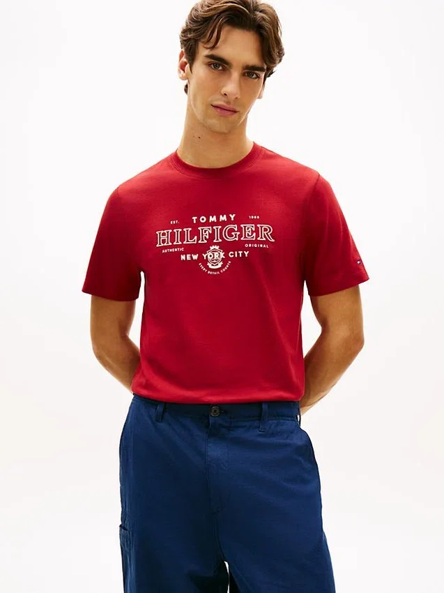 Hilfiger NYC Logo Heavyweight T-paita Hilfiger NYC Logo Heavyweight T-paita