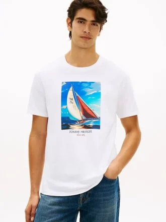 Hilfiger Sailing -valokuvapainettu T-paita