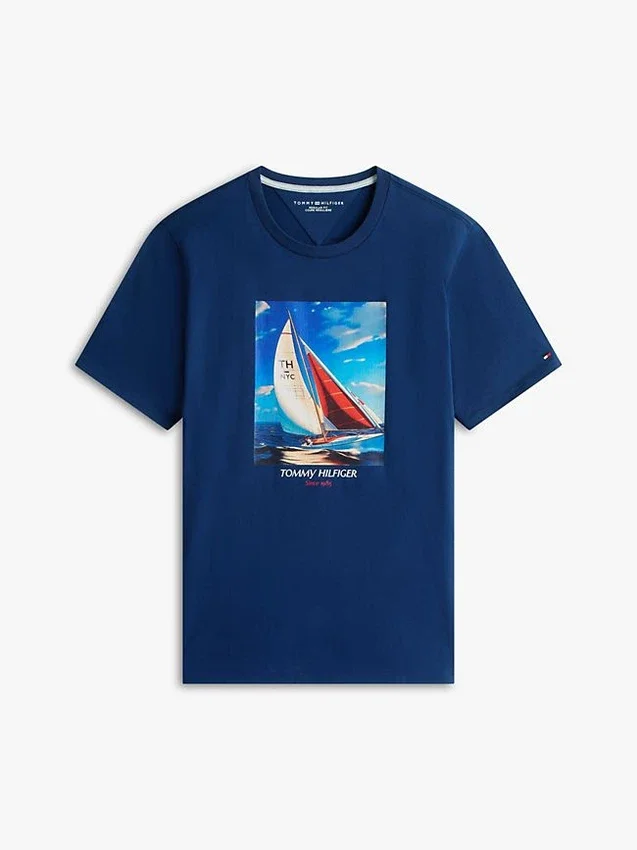 Hilfiger Sailing -valokuvapainettu T-paita Hilfiger Sailing -valokuvapainettu T-paita