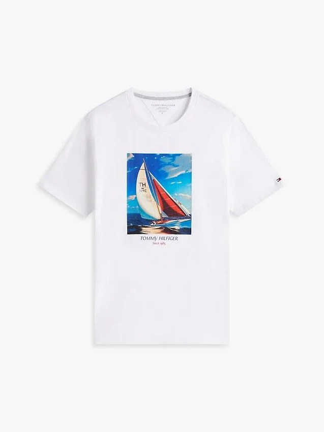 Hilfiger Sailing -valokuvapainettu T-paita Hilfiger Sailing -valokuvapainettu T-paita