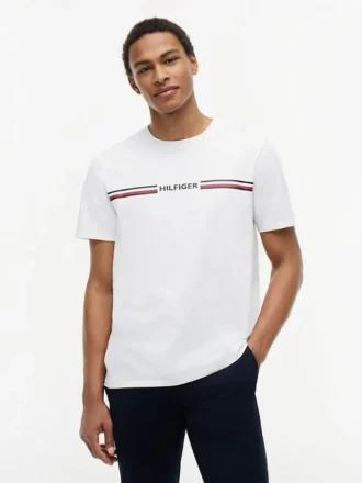 Hilfiger Signature Stripe Logo T-paita