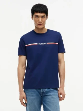 Hilfiger Signature Stripe Logo T-paita