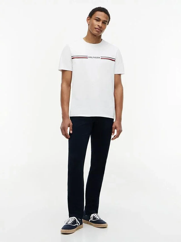 Hilfiger Signature Stripe Logo T-paita Hilfiger Signature Stripe Logo T-paita