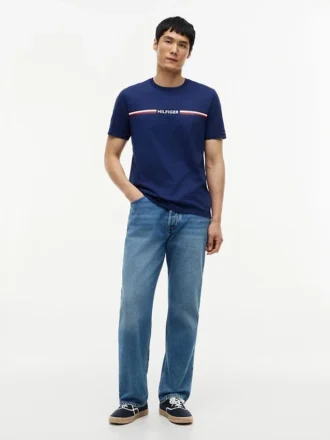 Hilfiger Signature Stripe Logo T-paita