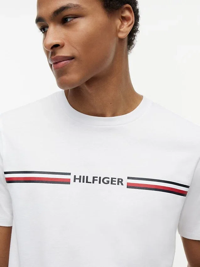Hilfiger Signature Stripe Logo T-paita Hilfiger Signature Stripe Logo T-paita