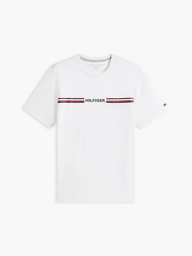 Hilfiger Signature Stripe Logo T-paita Hilfiger Signature Stripe Logo T-paita