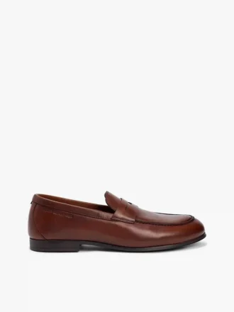 Joustava nahkainen loafer