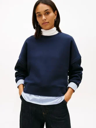 Kerrostettu fleece-huppari