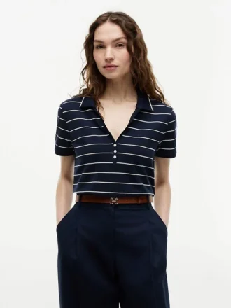 Kevyt piqué-henley-polo