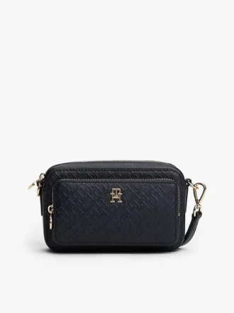 Koko pinnan kattava kohokuvioitu monogrammi-olkalaukku Koko pinnan kattava kohokuvioitu monogrammi-olkalaukku