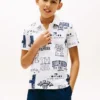 Lasten Allover Logo Stretch Polo Lasten Allover Logo Stretch Polo