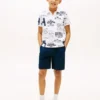 Lasten Allover Logo Stretch Polo Lasten Allover Logo Stretch Polo