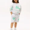 Lasten Allover Mixed Logo -sweatshortsit Lasten Allover Mixed Logo -sweatshortsit