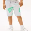 Lasten Allover Mixed Logo -sweatshortsit Lasten Allover Mixed Logo -sweatshortsit