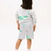 Lasten Allover Mixed Logo -sweatshortsit Lasten Allover Mixed Logo -sweatshortsit