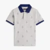 Lasten Allover Nautical Logo Stretch Polo Lasten Allover Nautical Logo Stretch Polo
