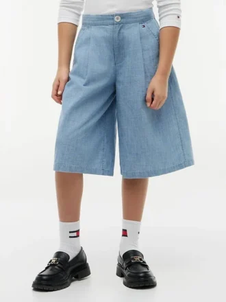 Lasten chambray-bermudashortsit