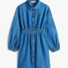 Lasten chambray-paita-mekko