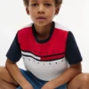 Lasten Colorblock Flag Stripe -T-paita Lasten Colorblock Flag Stripe -T-paita
