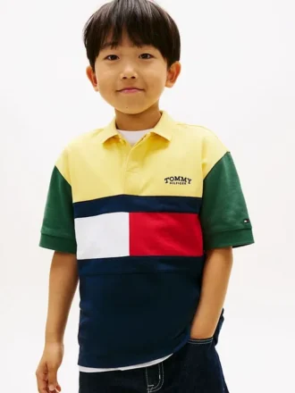 Lasten Colorblock Rugby -polo