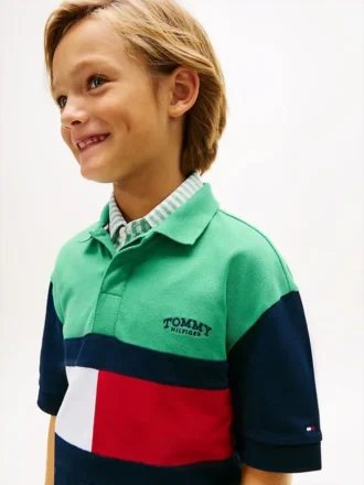 Lasten Colorblock Rugby -polo
