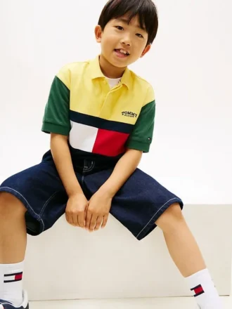 Lasten Colorblock Rugby -polo