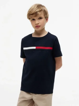 Lasten Flag Stripe Logo -T-paita