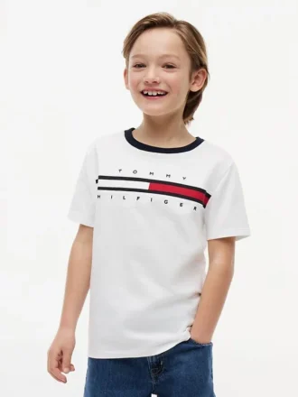 Lasten Flag Stripe Logo -T-paita