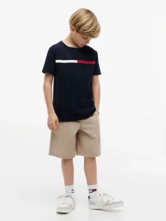 Lasten Flag Stripe Logo -T-paita