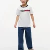 Lasten Flag Stripe Logo -T-paita Lasten Flag Stripe Logo -T-paita