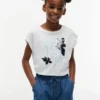 Lasten Flip Sequin Floral Logo T-paita