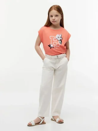 Lasten Flip Sequin Floral Logo T-paita