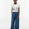 Lasten Flip Sequin Floral Logo T-paita