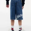 Lasten graffitipainetut löysät denimshortsit Lasten graffitipainetut löysät denimshortsit