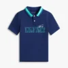 Lasten Hilfiger-logolla varustettu joustava poolopaita Lasten Hilfiger-logolla varustettu joustava poolopaita