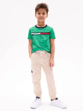 Lasten joustavat cargo-jogger-housut