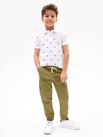 Lasten joustavat cargo-jogger-housut