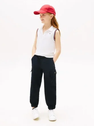 Lasten joustavat chino-cargo-joggerit