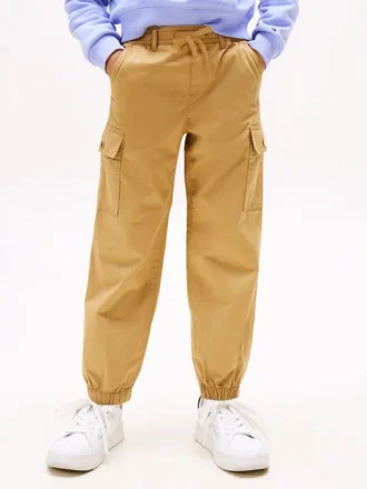 Lasten joustavat chino-cargo-joggerit