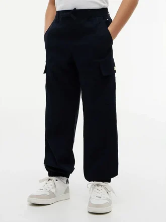 Lasten joustavat chino-cargo-joggerit