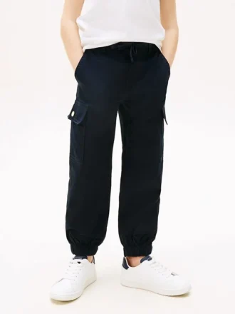 Lasten joustavat chino-cargo-joggerit