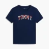 Lasten kukallinen Tommy-logopaita Lasten kukallinen Tommy-logopaita